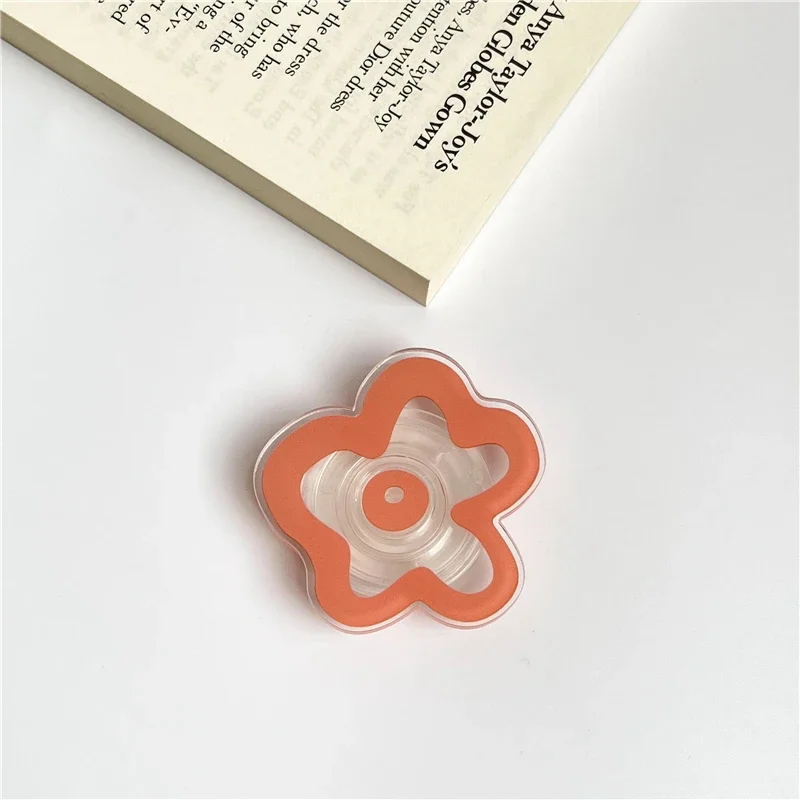 Transparent Glossy Flower Foldable Phone Holder Stand