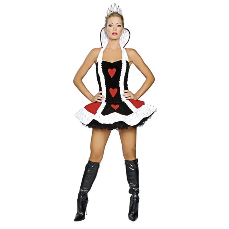 Deluxe Queen of hearts S-2XL FREE Corset Included AND Accessories Plus Size Queen  Of Hearts