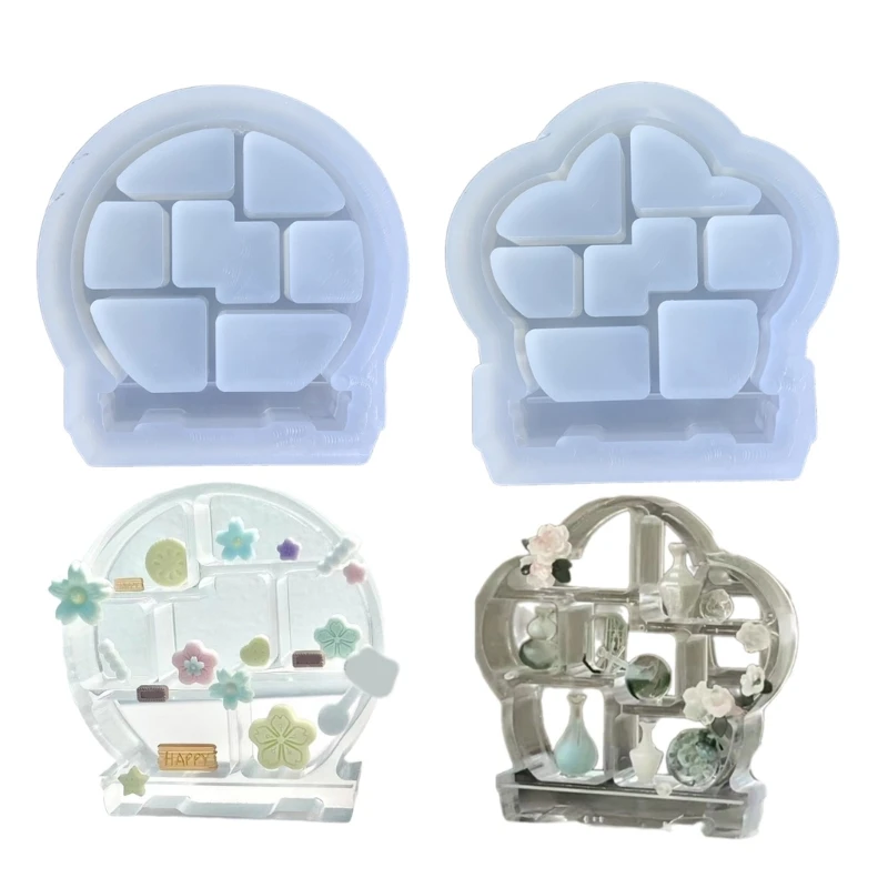 

Mini Silicone Mold Easy to Clean Plaything Holder Molds DIY Kitchen Accessories F19D