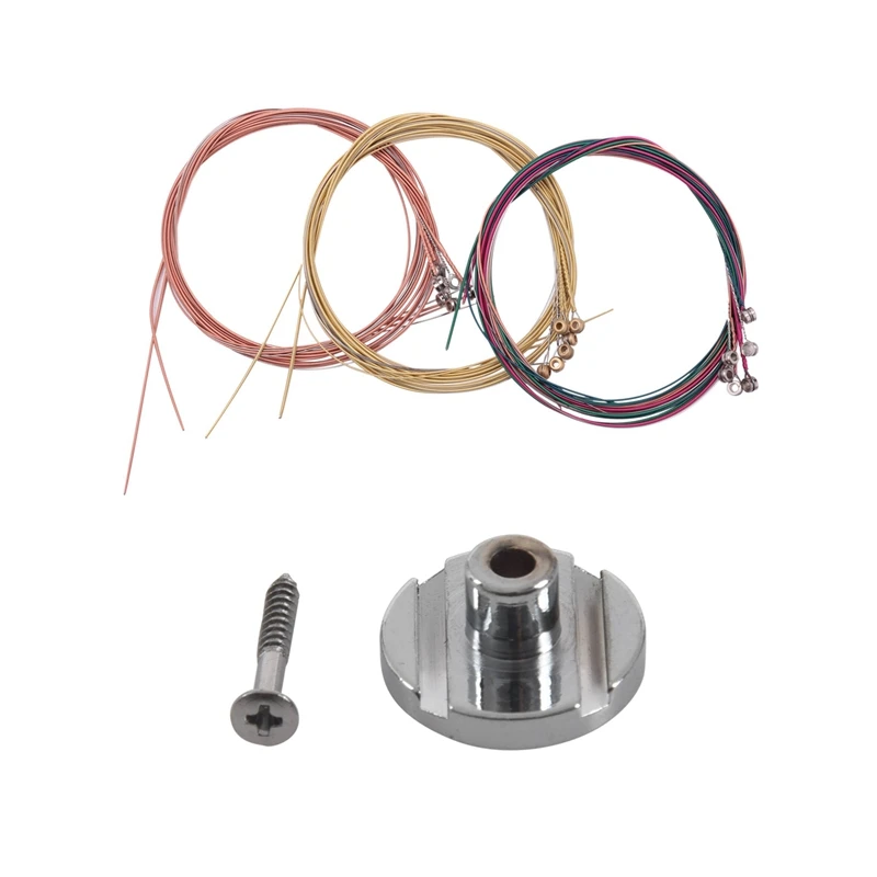 

1X Pure Vintage -Style Jazz Bass/Precision Bass String Guide & 3 Sets Guitar Strings Replacement Steel String