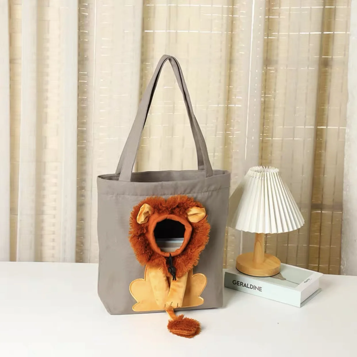 Soft Pet Carrier Bag Lion Design