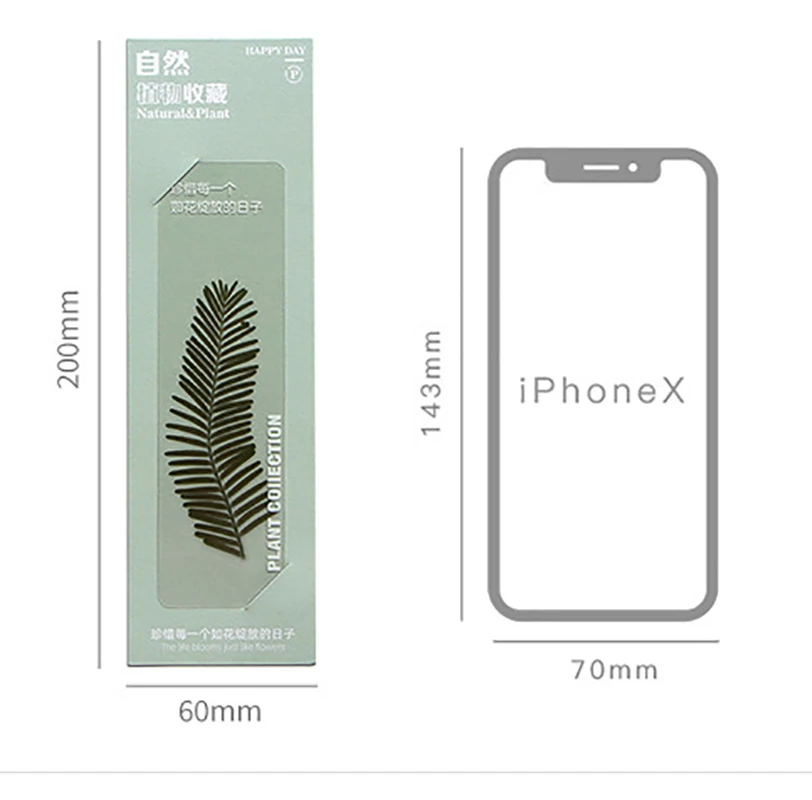 Pet Bookmark Flower Bookmarks For Books Flower Leaves Series Book Marks For Page Marker Retro Creative Student Stationery Supply
