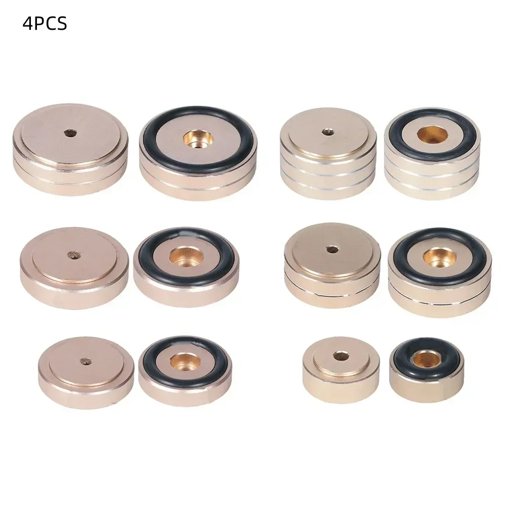 ​​Speaker Stand Feet Pad Foot For Speakers Amp CD Player 20*8/30*10/40*10/40*15/50*15/40*20mm Aluminum Alloy Rubber Audio Video
