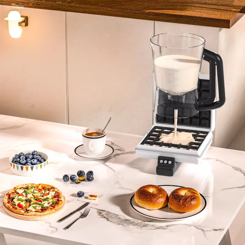 New Batter Dispenser with Measuring Cup - Precision Pouring Funnel for Cupcakes & Muffins, Easy-Squeeze Handheld Baking Tool