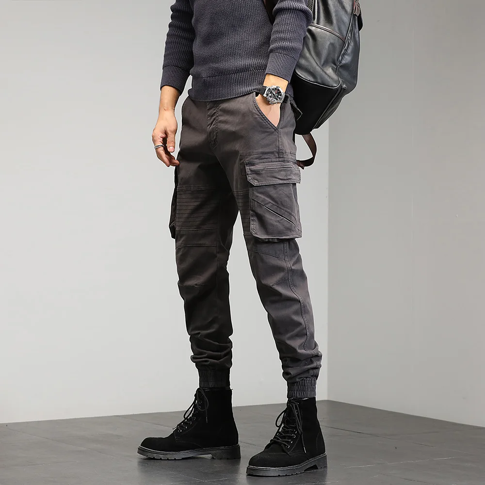 wrangler cargo pants Single Road Mens Cargo Pants Men 2022 Hip Hop Techwear Baggy Pockets Fashion Joggers Male Trousers Streetwear Casual Pants Men cargo work pants