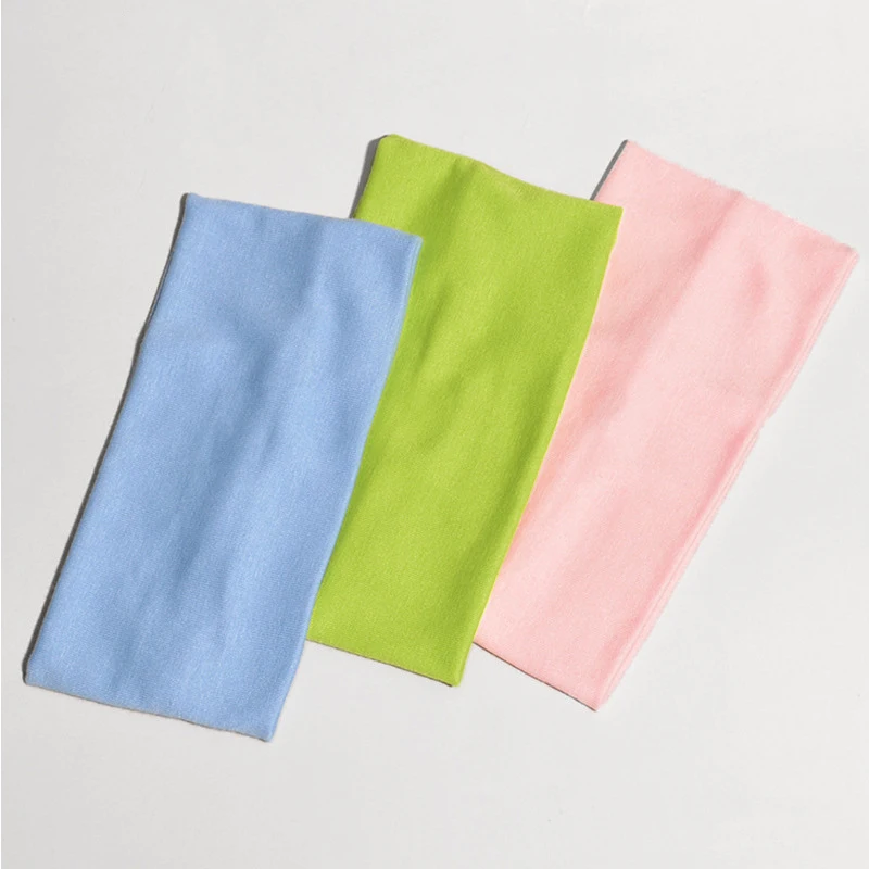 Yoga Same style men's and women's sports headband, sweat absorbing headband, wide edge yoga headscarf, anti sweat headband