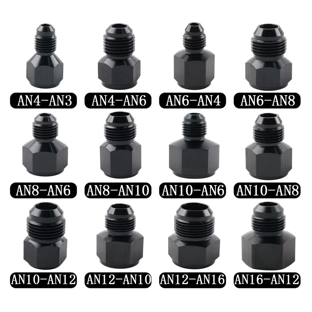 

Reducer Expander Fitting Adaptor AN10 Female to AN6 Male And AN4 AN6 AN8 AN10 AN12 AN16 AN20 Reducer Expander Hose Fitting