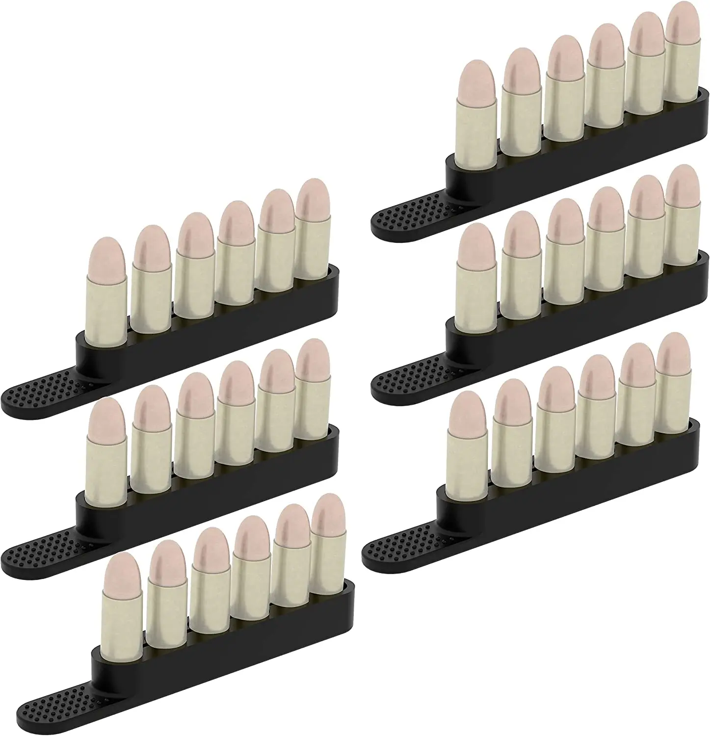 6pcs Speed Strips 6 Round Quick Device Bullets 6 Pack Speed Loaders Fit Holder Revolver For.38/.357 Caliber gun accessories