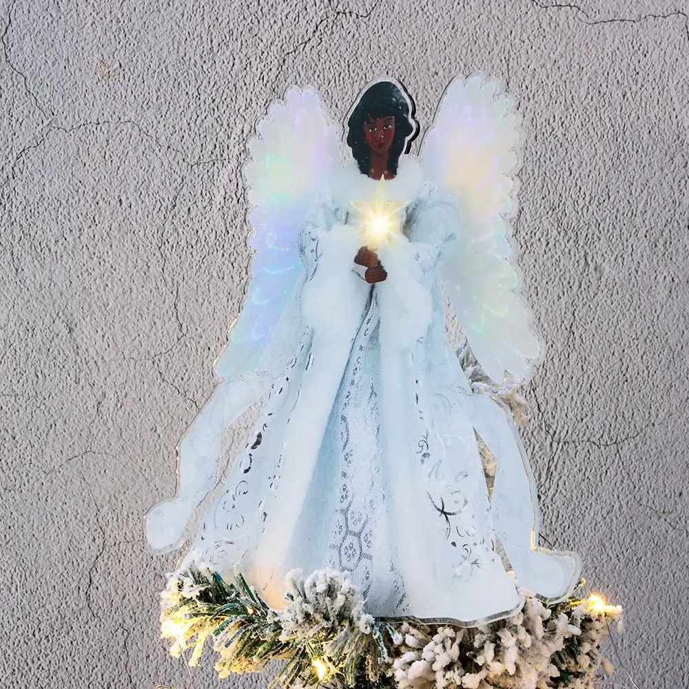 Christmas Tree Topper Angel Fairy Festive Xmas Tree Top Ornament Decoration