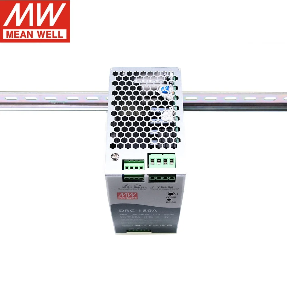 MEAN WELL DRC-180A DRC-180B 단일 출력, 배터리 충전기, UPS 기능 DRC-180