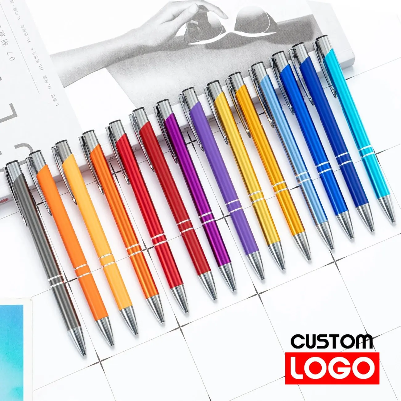 100pcs/Lot Ballpoint Pen Black Blue Ink School Office Student Exam Signature For Writing Stationery Supply Free Custom Logo 100pcs lot ballpoint pen free custom logo school office student exam signature pen for writing stationery supply laser engraving