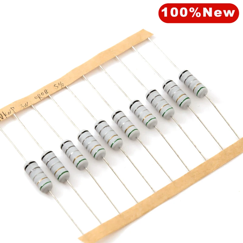 10-100pcs Wire Fuse Wirewound Resistor 1/4W 0.5W 1W 2W 3W 10&Omega; 20 22 33 39 47 51 68ohms 100R 10R 20R 22R 33R wirewound resistor