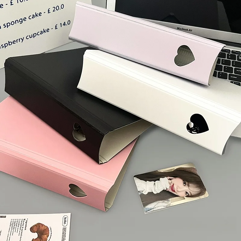 Kawaii 4 Grid Binder Kpop Photo Card Collect Book Large Capacity Idol Photo Album Photocards Holder Storage Book Stationery 5