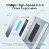 PULWTOP USB Hub iMac Accessories for  iMac 24 inch 2021/2023/2024 with USB C 10Gbps, Docking Station Support Expand M.2 SSD 5