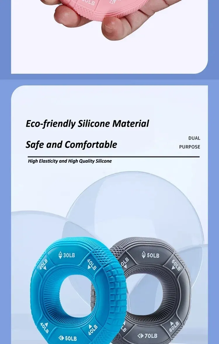 Description Picture 5 of itemSilicone Star Anise Grip Ring Grip Tire Texture Fitness Finger Wrist Relaxation Relaxation Training Equipment