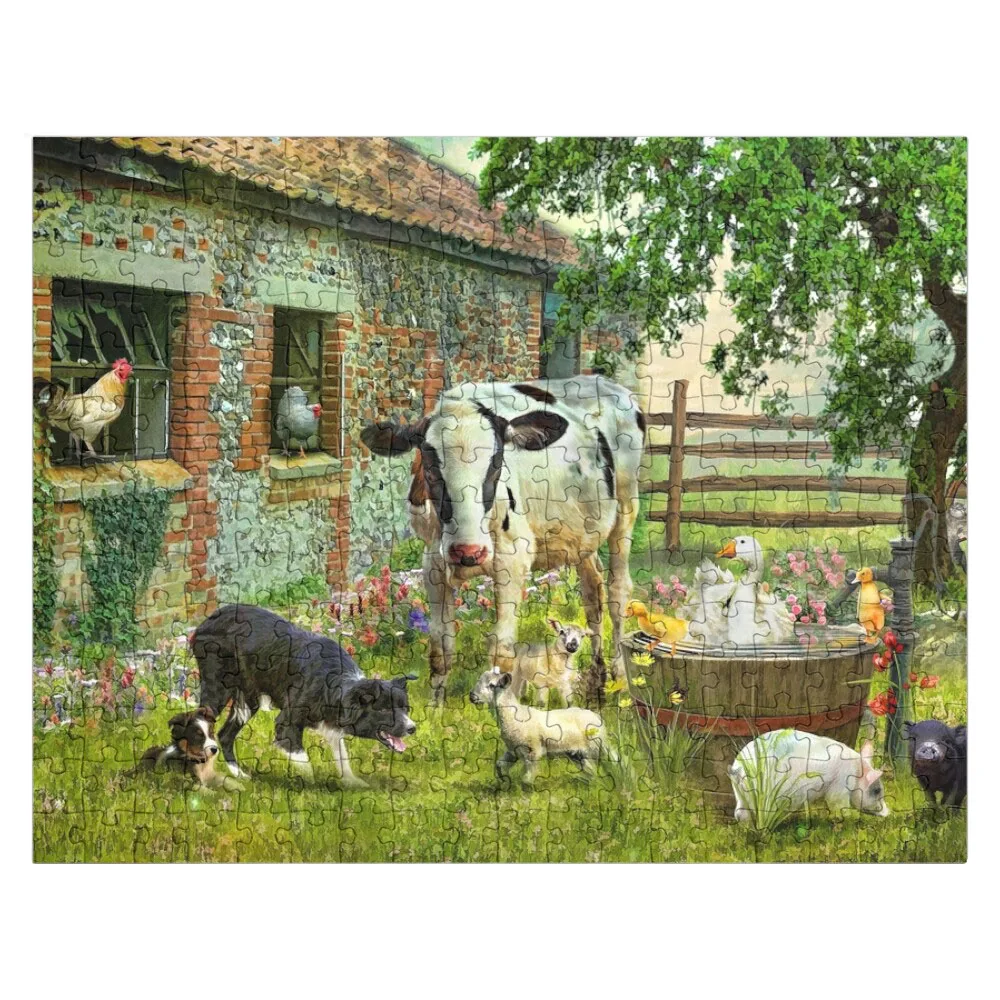 

Barnyard ChatterJigsaw Puzzle Puzzle Custom Custom Puzzle Wooden Animal Puzzle Custom Puzzles With Photo