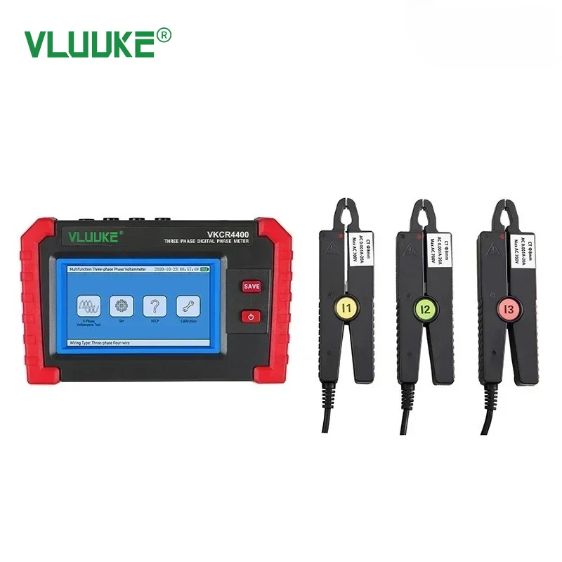VKCR4400 자동 측정 가능 위상 위치 전압 및 전류 측정 도구 3상 위상 전압계