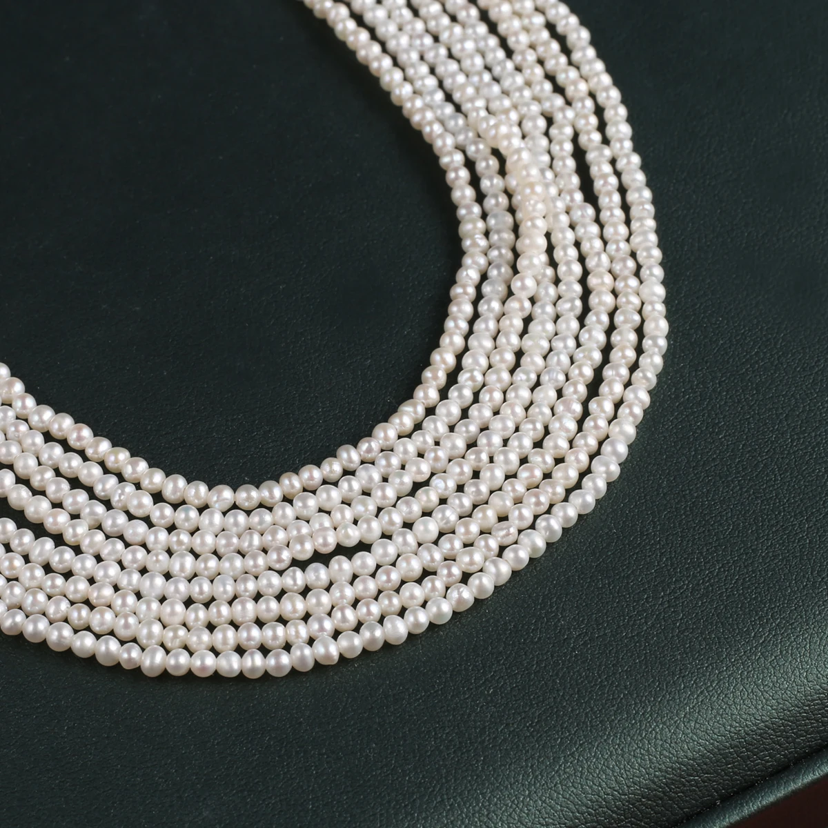 High Quality 100% Natural Freshwater Pearls Beads Loose White Beads for Jewelry Making DIY Necklace Bracelet Accessories 2-3mm