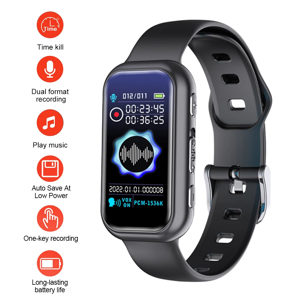 S16-Digital-Voice-Recorder-8G-16G-32G-64G-Wrist-Watch-Audio-Dictaphone ...