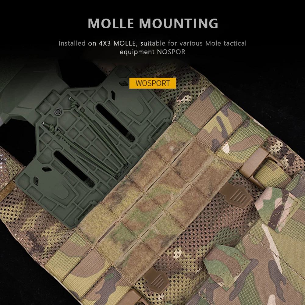 Tactical MOLLE Folding Navigation Board CS Military Airsoft Map Case Admin Panel Mobile Phone Holder Molle Airsoft Accessories