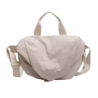 1 Piece Sports Bag, Waterproof Nylon Cloth Shoulder Bag, Lightweight Fashionable Crossbody Bag, Solid Color Korean Casual Bag, Unisex Handbag 1
