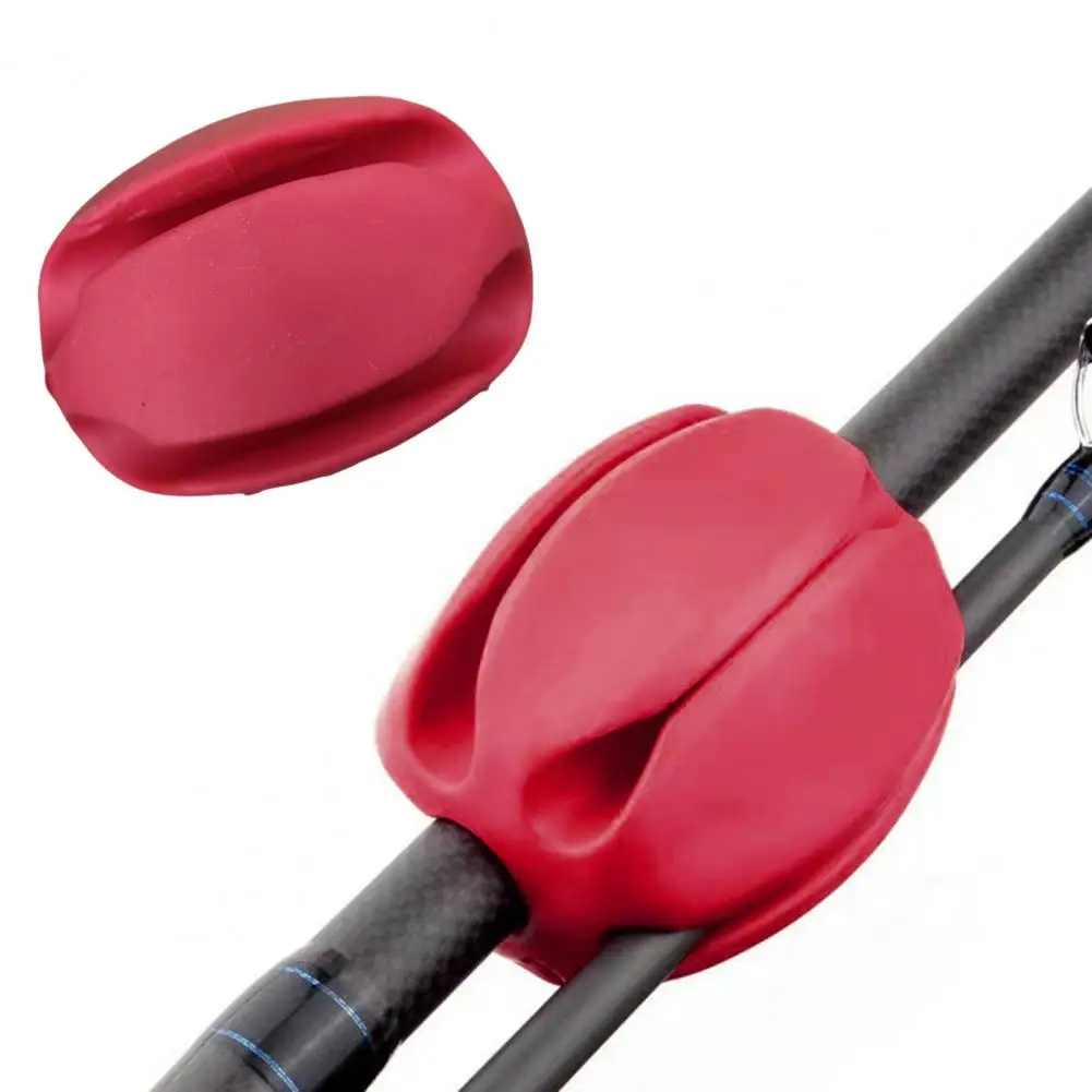 Rod Fixing Ball 10pcs Fishing Rod Fixed Ball Protector Clips Scratch Free 5 Hole Fishing Pole Keeper Tools 4/5/7/8/9mm