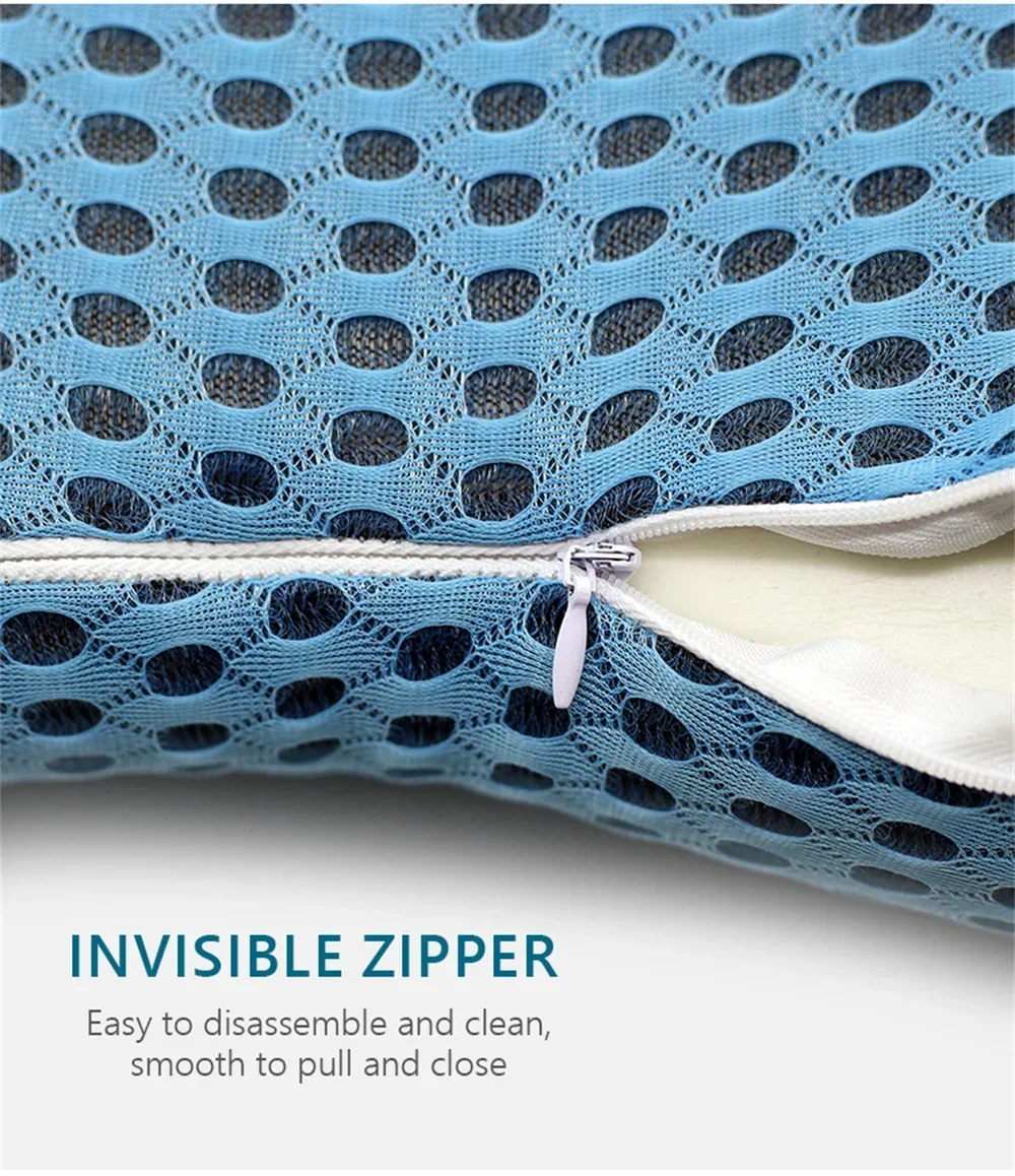 Memory Foam Lumbar Pillow - Ergonomic Car Seat Cushion for Posture Support Comfort