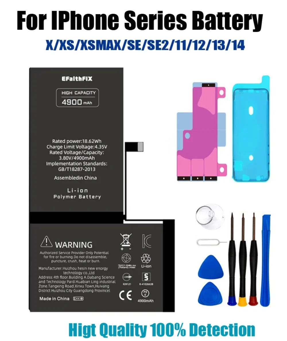 iPhone Battery AAA+ Phone Battery For iPhone 12 13 Mini X XR Xs Max 11 12 13 Pro Max With Tools
