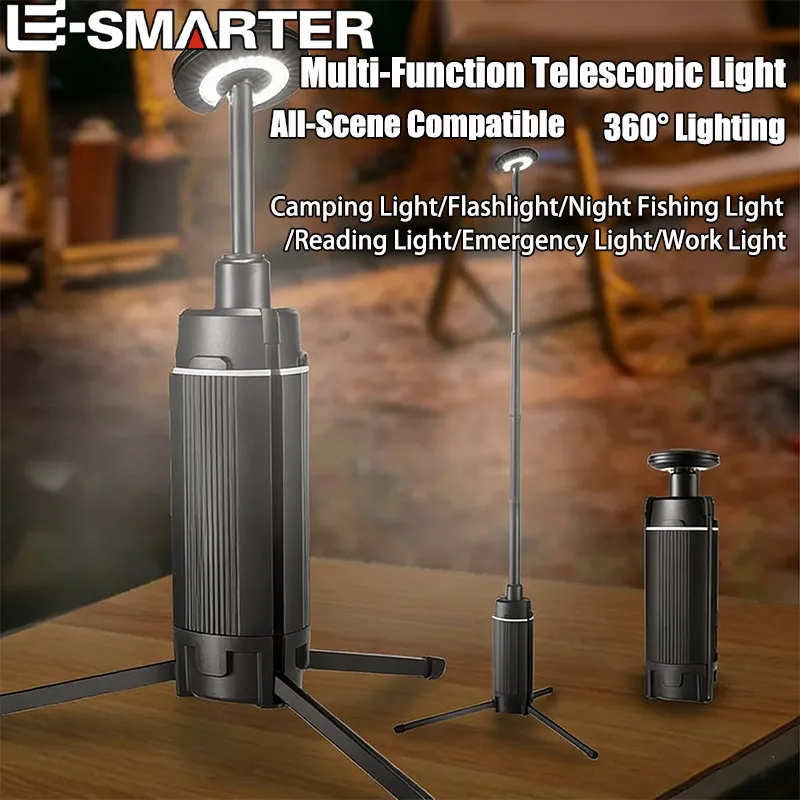 Telescopic Camping Light 10000mAh USB Rechargeable Portable LED Work Light Magnet Tripod Base Tent Telescoping Camping Lantern - 39 Telescopic Camping Light 10000mAh USB Rechargeable Portable LED Work Light Magnet Tripod Base Tent Telescoping Camping Lantern - 39
