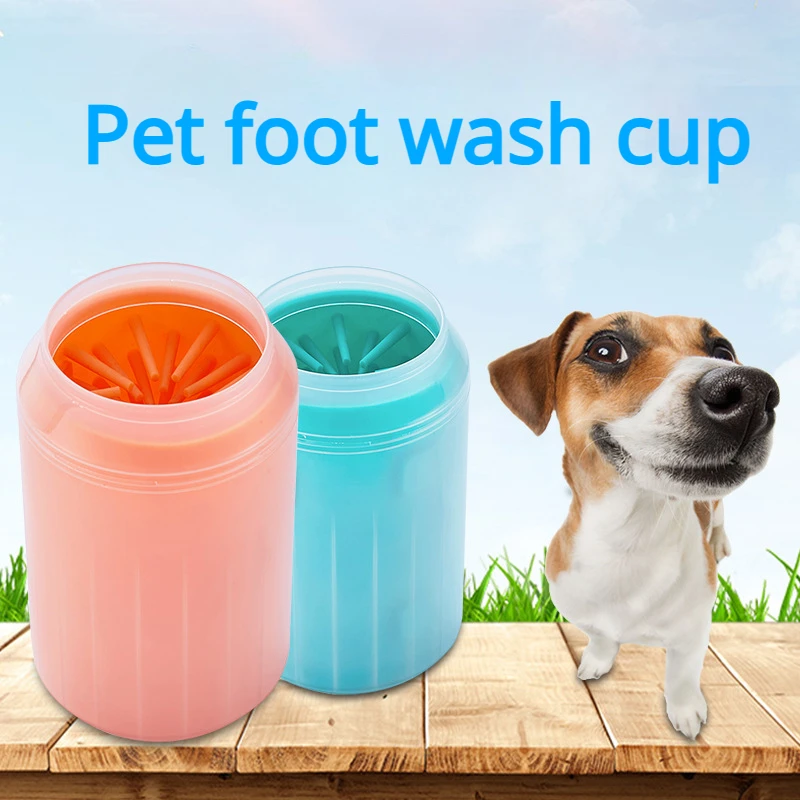 Pet Dog Clean Claw Cup Puppy Cats and Dogs Foot Brush Dog Paw Cleaning