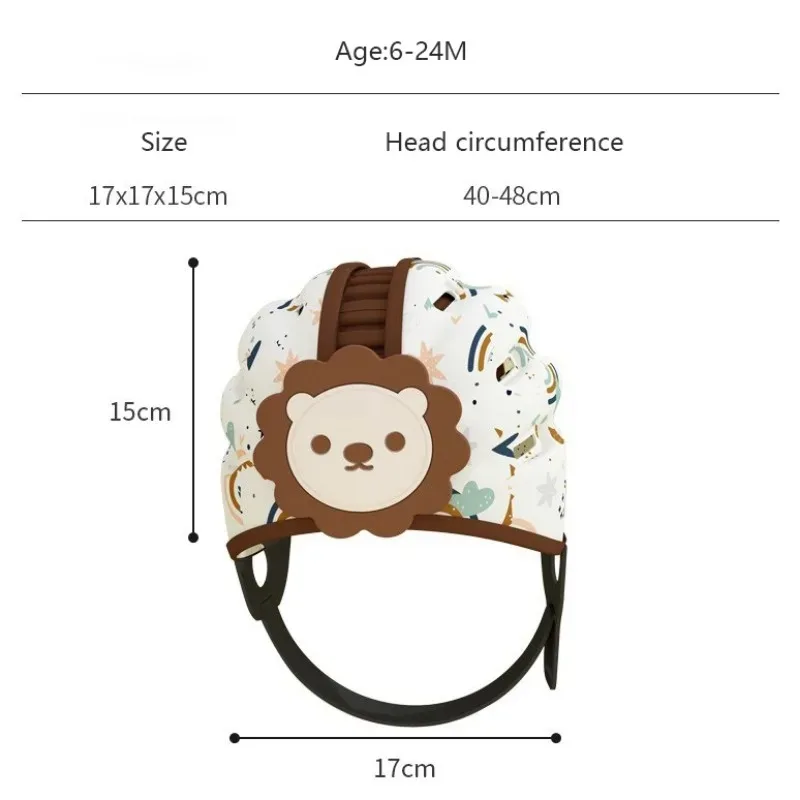 Adjustable Baby Helmet for Crawling Walking 6M-2T Anti Fall Kids Helmet Safety Caps Newborn Children Cartoon Head Protector Hats 3