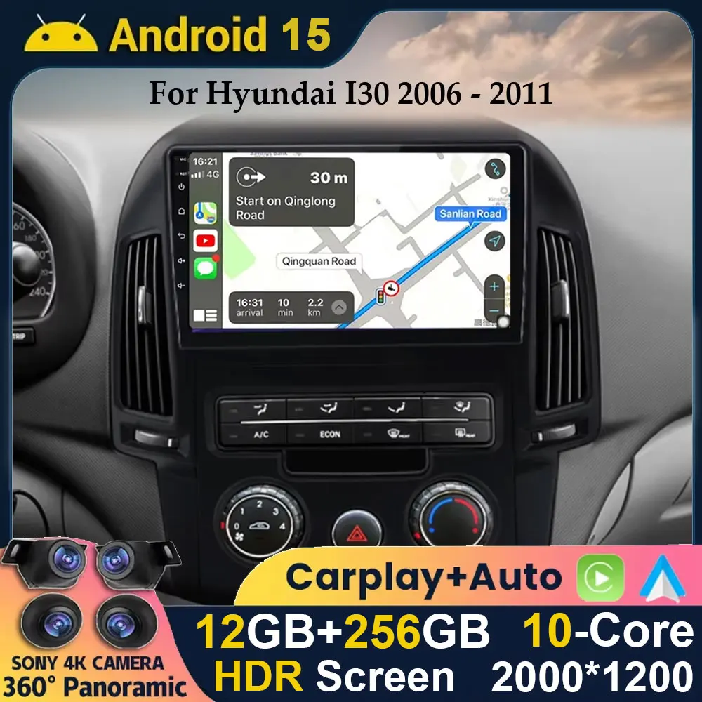 DAB CARPLAY ANDROID 15 Autoradio GPS KAM Für VW GOLF 5 6 Touran Tiguan