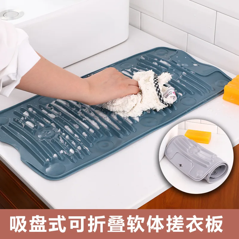 Underwear Washboard Portable Hand Wash Laundry Board Convenient Plastic Foldable Underweare Washboard Baby Clothes Clean Tool