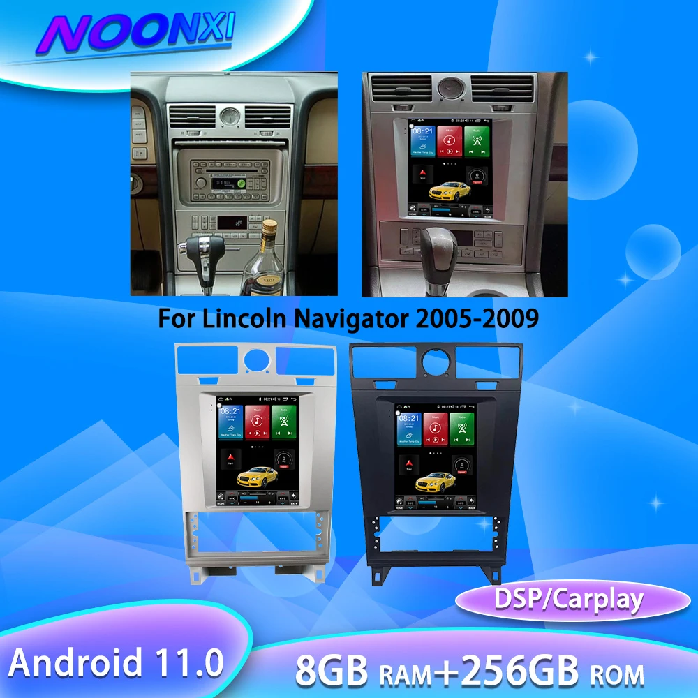 

8G+256G Android11 For Lincoln Navigator 2005-2009Car Radio GPS Navigation Multimedia Player Auto Stereo Tape Recorder Head Unit