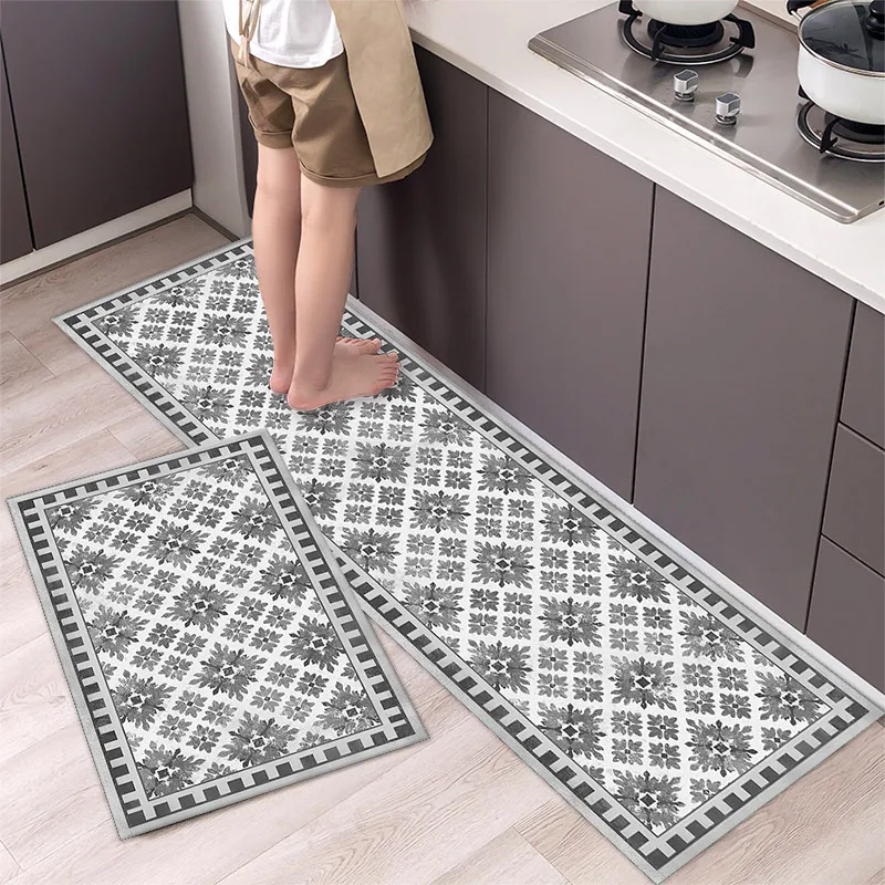 thumbnail image 1 of Alfombra de cocina antideslizante con estampado de dibujos animados, lavable, para entrada de casa, sala de estar, dormitorio, decorativa, 1 of 5