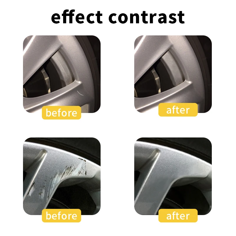 Wheel Repair Kit-Silver Alloy Wheel Repair Kit for Car Rim Dent Paint Fix