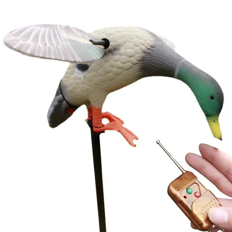 Duck Hunting Decoys Spinning Wing Motion Duck Decoy Remote Controller Electric Duck Decoy Battery Powered For Duck Hunting