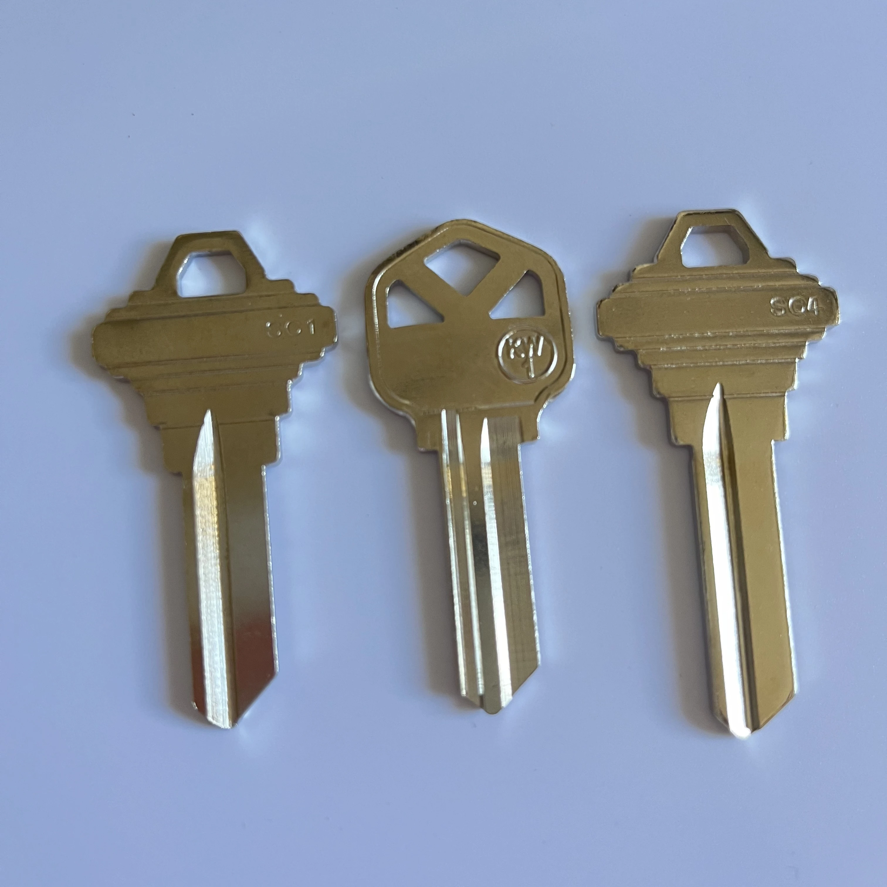 SCHLAGE SC1 House Shaped Key Blanks - 4 Pack Brass Keys For Real Estate Promotions