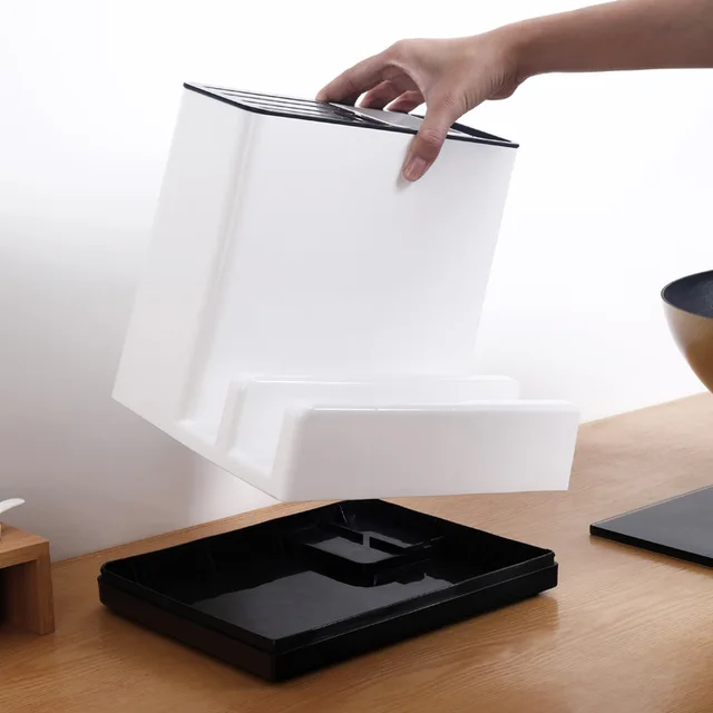 Konyhai Multifunkcionális Szerszám Pihenő Állvány Oszlopok Ketrec Pálcikák Cső Vágódeszka Edény Borító Evőeszközök - Image 3