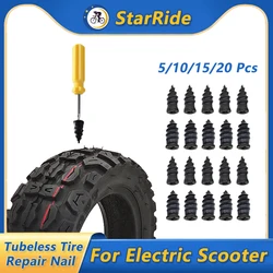 Electric Scooter Tubeless Tire Repair Nail Kit for Kaabo Dualtron KUGOO M5 Ninebot Vacuum Tyre Nail Puncture Repairing Tools
