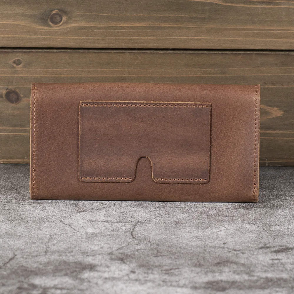 Mens Cow Leather Belt Loops Waist Bag Wallet Purse Leather Hiking Riding Travel Fanny Waist Pack Small Phone Pouch for Men Women