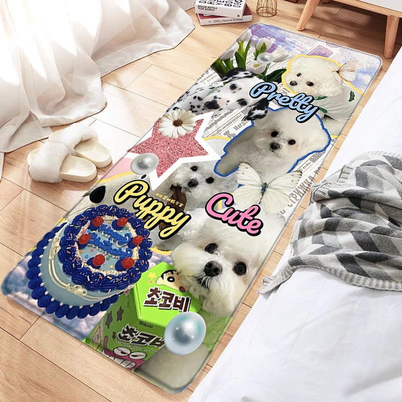 

Cute Animals Floor Mat Dogs Living Room Carpet Doormats Pet Rug Bathroom Mat Kitchen Hallway Foot Rugs Home Decor Birthday Gift