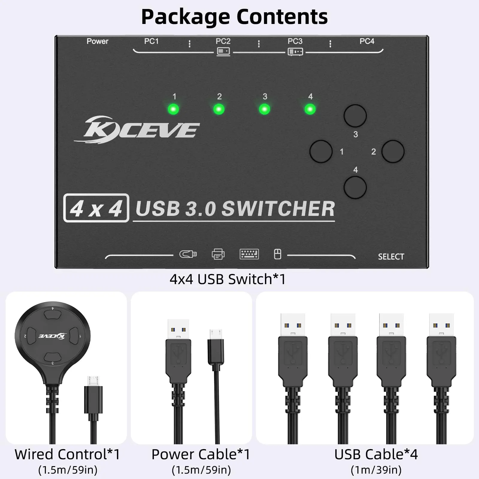 USB 3.0 voor Switch KM 4 Computer Laptop PC Host Sharing 4 USB