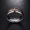 Nuncad US Size 8mm Hawaiian Koa Wood and Abalone Shell Tungsten Carbide Rings Wedding Bands for Men Comfort Fit Size 5-14 3