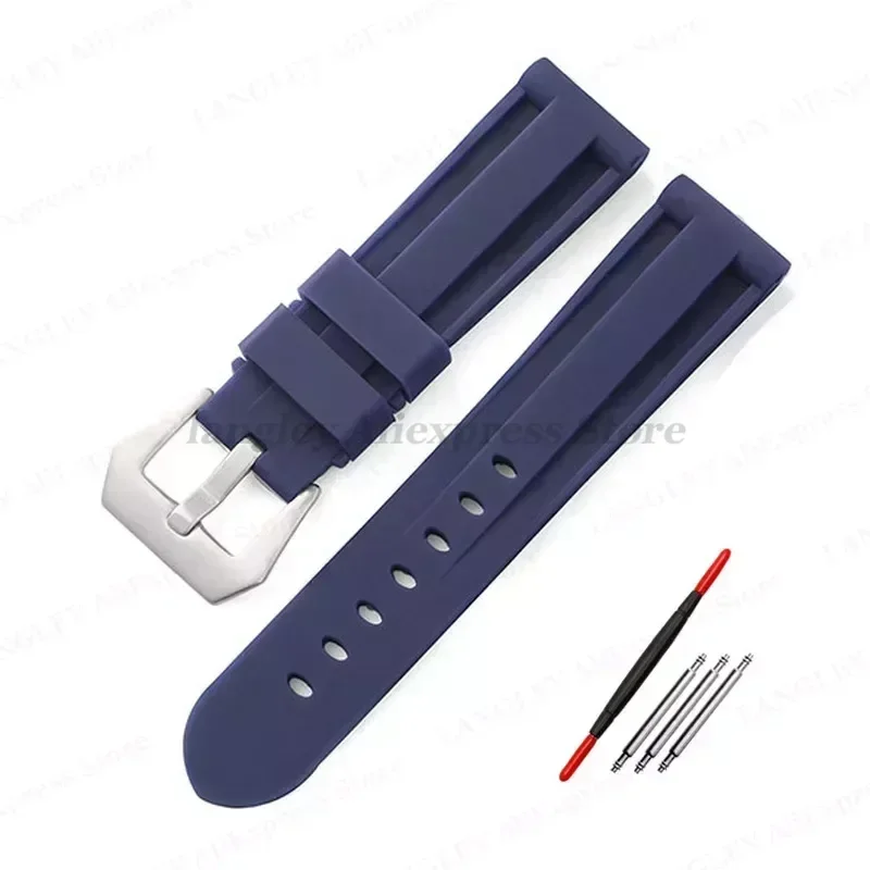 Versatile Sport Silicone Rubber Watch Band - Multiple Size Options