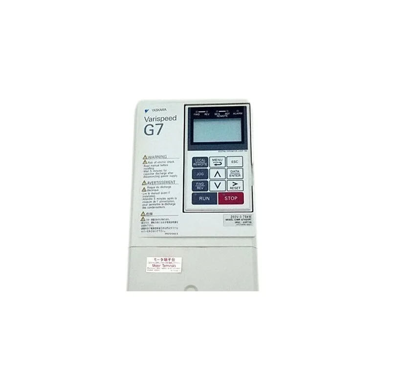 

Original New Yaskawa CIMR-G7A20P7 VFD Frequency Converter 0.75KW 3-phase 380 to 460VAC 6A 2.3KVA inverter Good Price