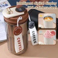 Smart Thermos Bottle Water with Digital Display Temperature Thermos Coffee Mug Stainless Steel Thermos Cup 3