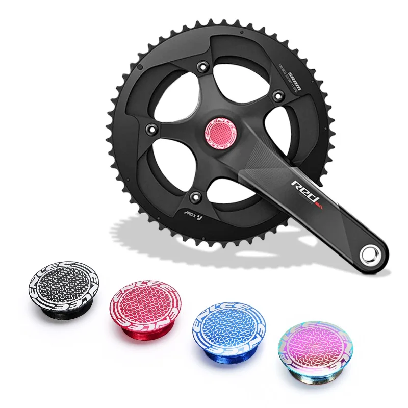 Bike Crank Cover Mountain Bike Hollow integrated Chainwheel Aluminum Alloy Cover for SHIMANO Road Bicycle Parts