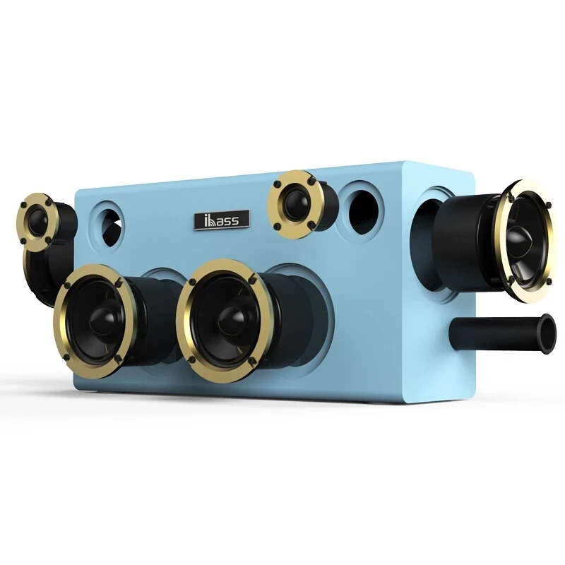 

Wooden Active Bluetooth Speaker 90W High Power Subwoofer Speaker High Fidelity Stereo TV Computer Speaker Boombox Music Center