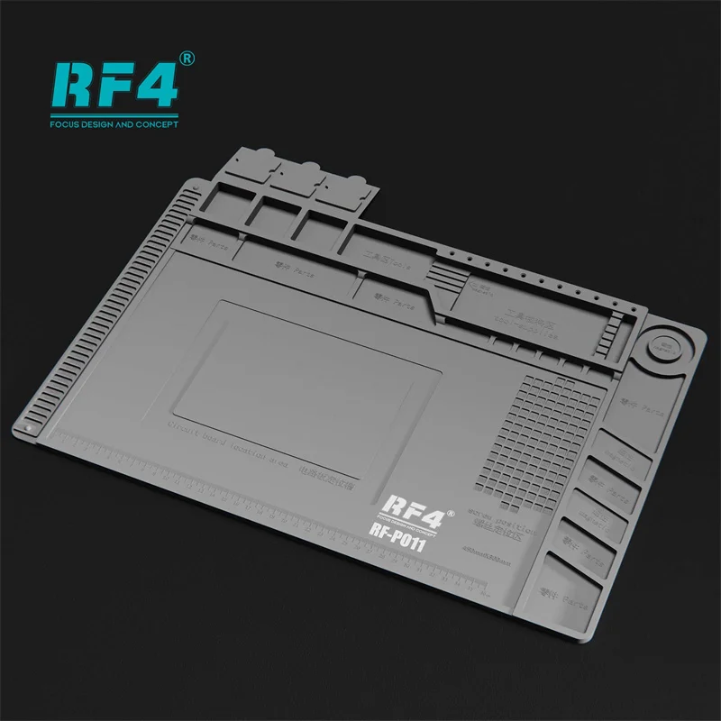 RF4 RF-PO11 정전기 방지 단열 패드, 휴대폰 마더보드 칩 IC 납땜 매트, 수리 도구 부품 보관
